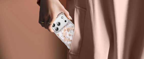 Etui do iPhone 17 Pro, Laser Flower, do MagSafe, Tulip