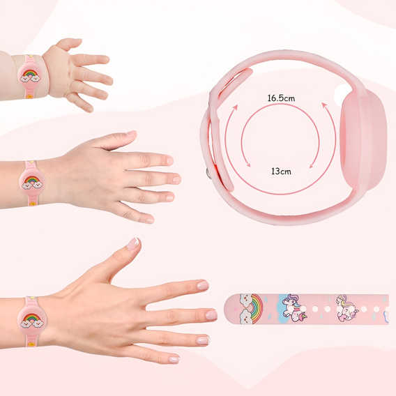 Wodoodporna opaska ochronna do Apple AirTag 2 / 1, różowa