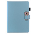 Etui do iPad 10.2" 2021/2020/2019 (9/8/7 gen.), z klapką, animal, niebieskie