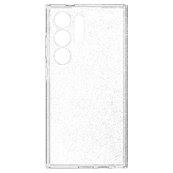 Etui Spigen do Galaxy S24 Ultra, Liquid Crystal, przezroczyste brokat