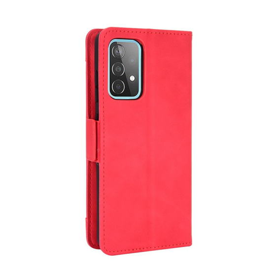 Etui z klapką do Samsung Galaxy A52 / A52s, Card Slot, czerwone