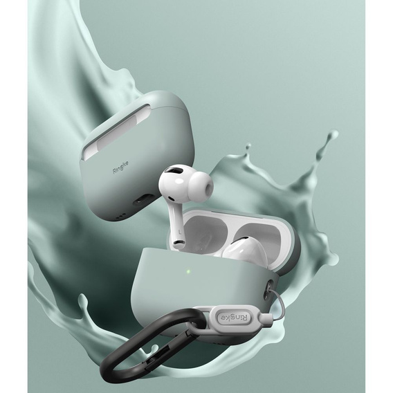 RINGKE Etui na Słuchawki Airpods Pro 1 / 2, Silicone, Seafoam