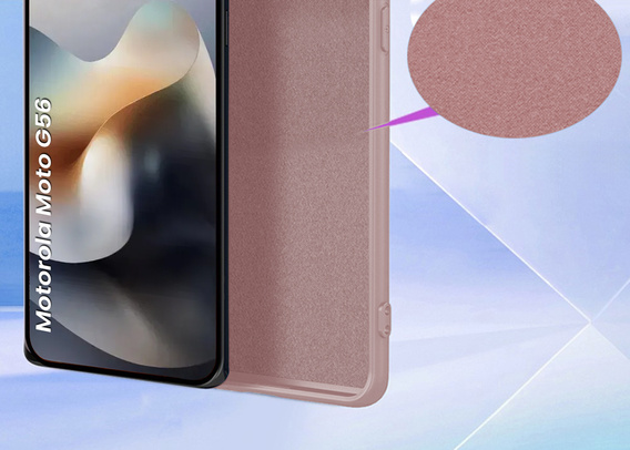 Etui do Motorola Moto G56 5G, Silicone Lite, do MagSafe, różowe