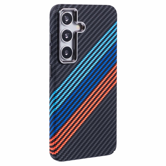 Etui do Samsung Galaxy S25+ Plus, Carbon Fiber MagSafe, granatowe