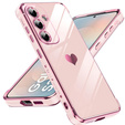 Etui do Samsung Galaxy S26, Electro heart, różowe rose gold
