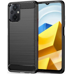 Etui Tech-Protect do Xiaomi Poco M5, TPU Carbon, Black