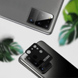 Metalowa Osłona + szkło na Aparat do Samsung Galaxy S20 Ultra - Black