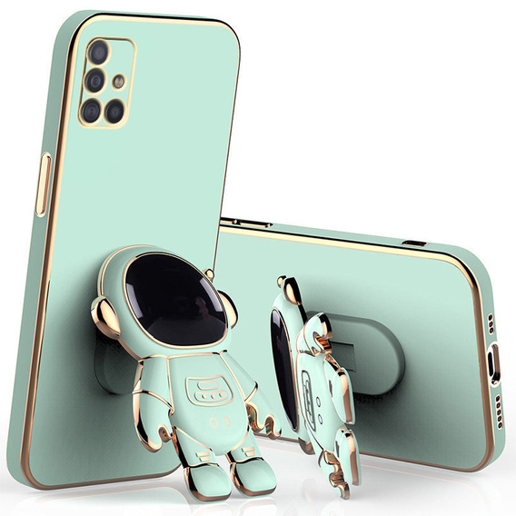 Etui do Samsung Galaxy A71, Astronaut, miętowe