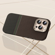 Etui BENKS Kevlar do iPhone 16 Pro, Magnetic Armor Pro Prestige Kevlar 600D Y065, do MagSafe, aktywny przycisk – brązowe