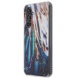Etui Gold Glam do Samsung Galaxy A54 5G, Pióra + szkło 9H