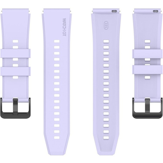 3x Pasek silikonowy 22mm uniwersalny, Fioletowy, Turkusowy, Różowy