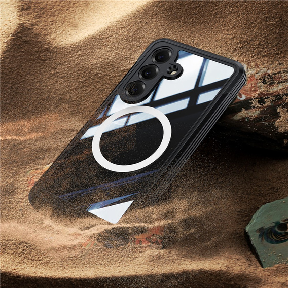 Etui do Samsung Galaxy S26 Plus, Shockproof, ze szkłem, do MagSafe, czarne