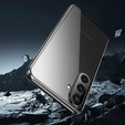 Etui do Samsung Galaxy A17 5G, Magnetic Dual Glass, przezroczyste z czarnymi rantami