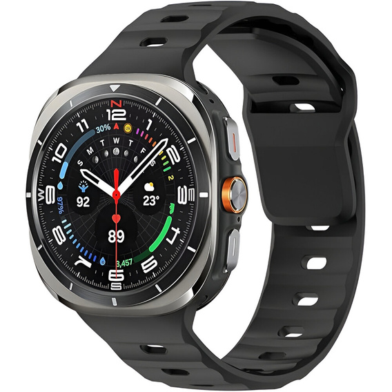 Pasek Silikonowy do Samsung Galaxy Watch Ultra 47mm (2025 / 2024), Czarny
