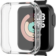 2w1 Etui silikonowe case z osłoną na ekran do Xiaomi Mi Watch Lite, Przezroczyste
