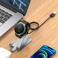 Ładowarka USB Stacja Dokująca do Huawei Watch 3 / 3 Pro / GT 2 Pro, Szara