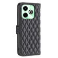 Etui z klapką do Infinix Hot 40i, Wallet, BINFEN COLOR, czarne