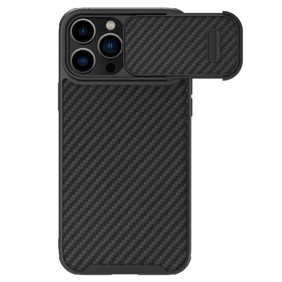 Etui NILLKIN do iPhone 14 Pro Max, CamShield Carbon Case, Black