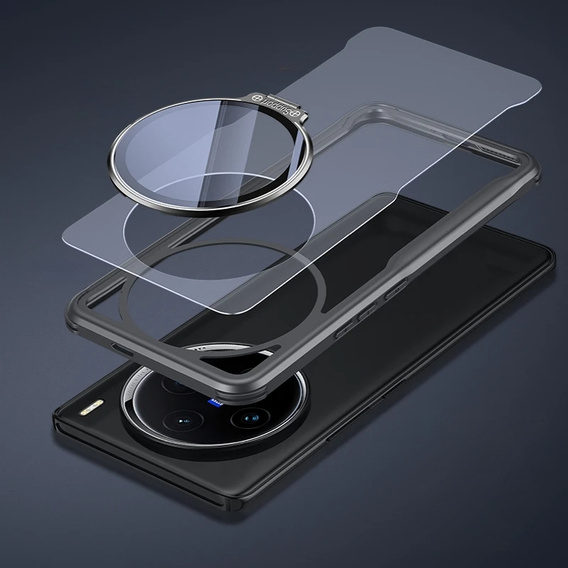 Etui do Vivo X200 Pro 5G, Clear Kickstand Case, przezroczyste