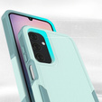 Etui pancerne do Samsung Galaxy A25 5G, Dual-Layer, miętowe + Szkło 9H