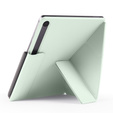 Magnetyczne etui origami do Samsung Galaxy Tab S10 Lite / S10 FE / S9 FE / S9 – jasnozielone