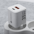 Forcell F-Energy Mini GaN III VT-35C 35W, kompaktowa ładowarka z podwójnym portem - biała
