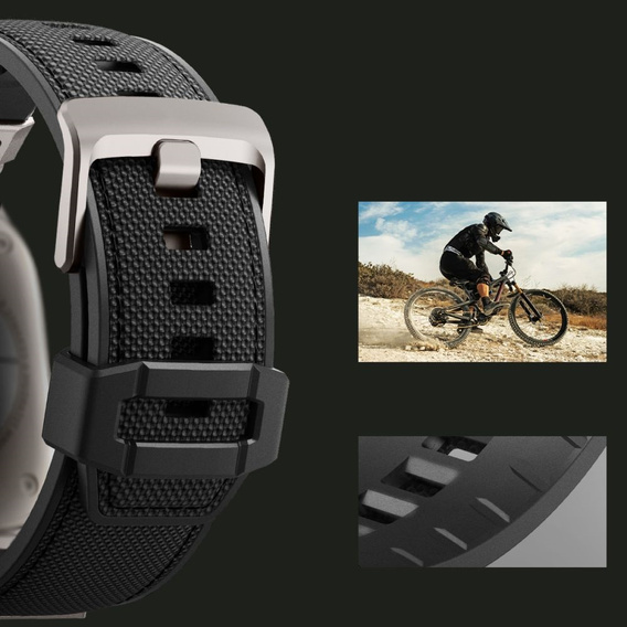 Pasek SPIGEN do Apple Watch 1/2/3/4/5/6/7/8/9/10/11/SE/Ultra 1/2/3 42/44/45/46/49MM, Durapro Armor, Czarny