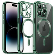 Etui do iPhone 14 Pro, Electro MagSafe, zielone + Szkło na ekran