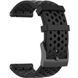 Pasek Silikonowy do Suunto 9 24mm - Czarny