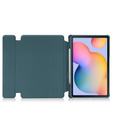 Etui z klawiaturą do Samsung Galaxy Tab S6 Lite 2024 / 2022 / 2020, Rotary 360° Leather, ciemnozielone