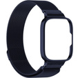 Pasek Bransoleta Milanese z Etui do Xiaomi Redmi Watch 3 Active, Granatowy