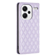 Etui z klapką do Xiaomi Redmi Note 13 Pro+, Wallet, BINFEN COLOR, fioletowe
