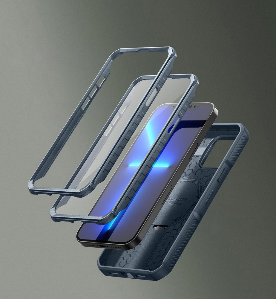 Etui Dexnor niebieskie – aluminiowa podstawka do oglądania w poziomie
