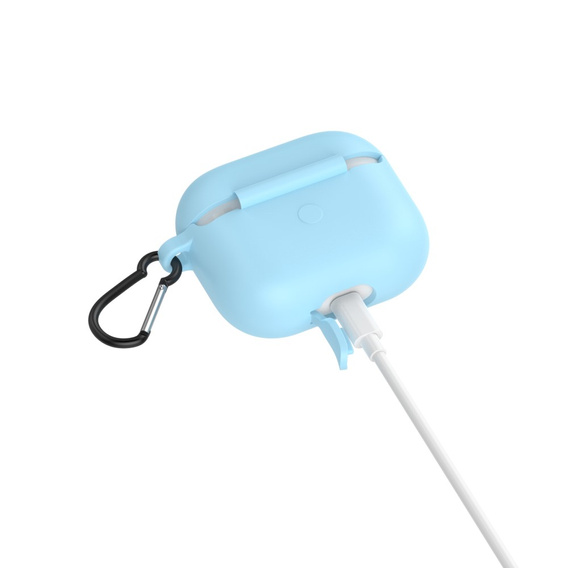 Etui Silicone na Słuchawki Apple Airpods 3 - Sky Blue