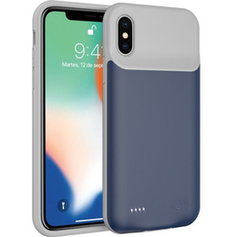 Etui z Baterią 5200mAh do iPhone X/XS - Niebieskie