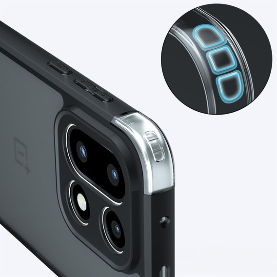 Etui do OnePlus 15, Fusion Hybrid, matowe czarne