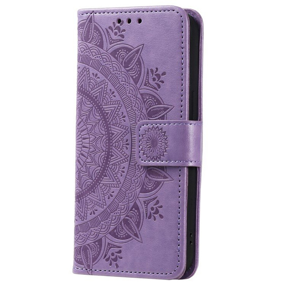 Etui z klapką do Samsung Galaxy A55 5G, Mandala, fioletowe