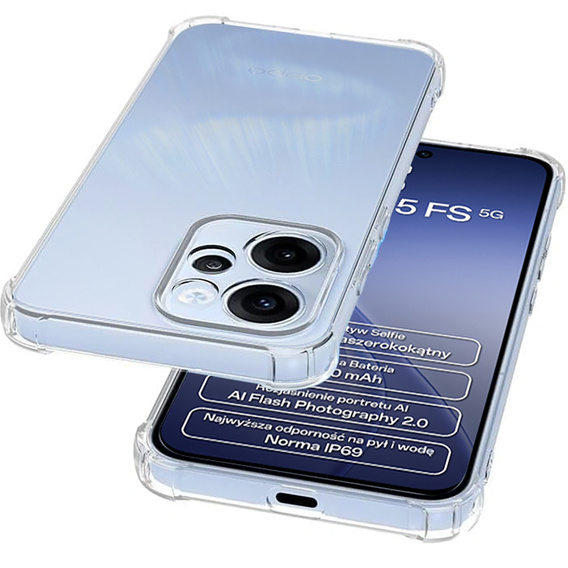 Etui do Oppo Reno 15 FS, Dropproof, przezroczyste