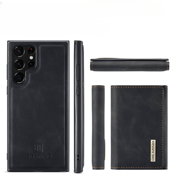 Etui do Samsung Galaxy S23 Ultra, DG.MING 2in1, czarne