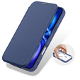 Etui z klapką Dux Ducis do iPhone 17 Pro, Skin X Pro, do MagSafe, granatowe