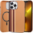 Etui do iPhone 13 Pro, Carbon Fiber MagSafe, żółte