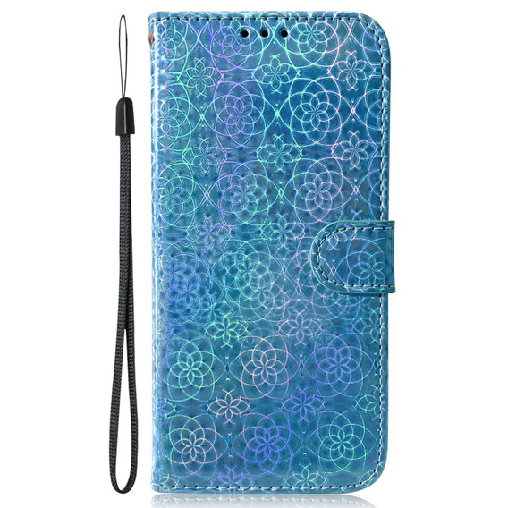 Etui z klapką do Oppo A17, Wallet, Mandala niebieskie