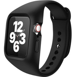 Pasek + Etui Suritch do Apple Watch 4/5/6/7/8/SE 44/45mm, czarny