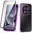 Etui do Xiaomi Redmi Note 15 5G / Poco M8 5G, Magnetic Dual Glass, fioletowe