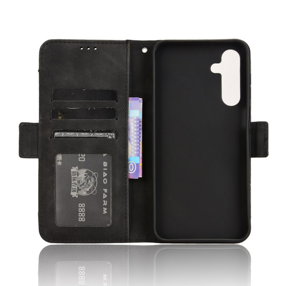 Etui z klapką do Samsung Galaxy A16 / A16 5G, Card Slot, czarne