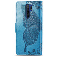 Etui z klapką do Xiaomi Redmi 9, Butterfly, niebieskie