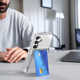 Etui do Samsung Galaxy S24+ Plus, Card Holder, przezroczyste