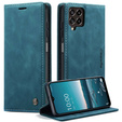 Etui CASEME do Samsung Galaxy M33 5G, Leather Wallet Case, niebieskie