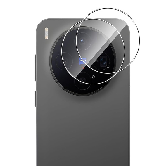 2x Szkło hartowane na aparat ERBORD do Vivo X300 Pro, Przezroczyste