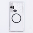 Etui Magnetyczne do Samsung Galaxy S23 Ultra 5G, Aroma Hybrid, srebrne